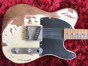 Fender Parts-Made Heavy Relic Custom Shop Jeff Beck Esquire with Tele neck