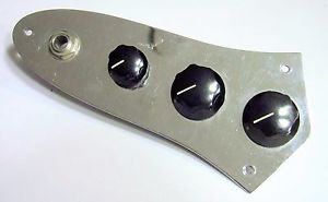 1965 Fender Jazz Bass Complete Wiring Harness Original JBass Control Plate Knobs