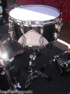 SUPER COOL!!! GRETSCH '57 RENOWN 6.5X14 SNARE DRUM in MOTOR CITY BLACK LOT #J660