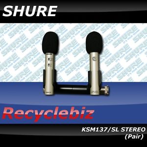 NEW Shure KSM137/SL Stereo Microphones KSM 137 Mic Pair