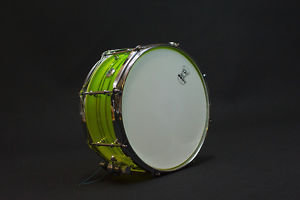 BONE Custom Drums, BONE Custom  Snare Drum, Acrylic Neon Green, 5mm, 6x12