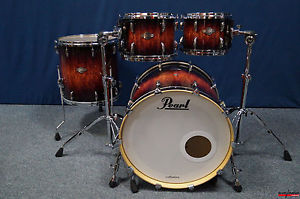 Pearl BCX Masters Custom Birch Shellset in 'Lava Bubinga'  -  22,10,12,16"