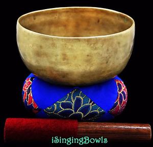 Antique Tibetan Singing Bowl: Thado 6 3/4" circa 17th century, G#3 & D5. VIDEO