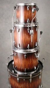 1980's TAMA GRANSTAR DRUM SET 13,16,18,26 BUBINGA FADE SWEET KIT!!