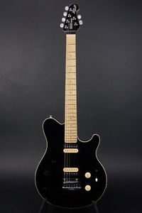 Musicman Axis Super Sport Semi-Hollow Body Black W/HardCase Used #U500