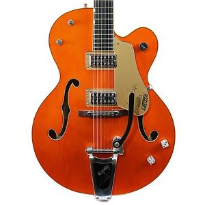 2005 GRETSCH G6120-SSLVO BRIAN SETZER SIGNATURE HOLLOW BODY ORANGE STAIN