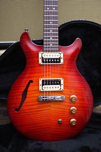 1996 Hamer USA Artist Flametop -  AAAA ’59 Burst Thinline Electric Guitar