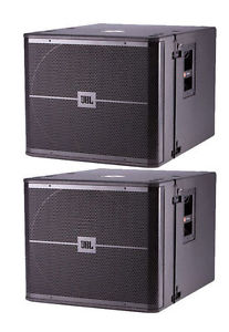 2X JBL VRX918SP Active 18" Powered Flying Subwoofer 1500W Amplified Sub VRX918