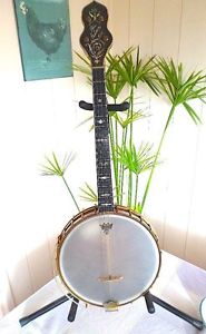 Gibson TB5 banjo ténor de 1924 Rare plaqué or
