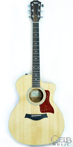 Used Taylor 214CE-KOA Deluxe Acoustic Electric Guitar with Case - 214CE-K-DLX/U