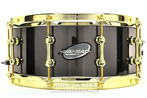 Ahead Bell Brass Snare Drum 14x6 Black Chrome w/ Brass Hardware - AS614BBBB
