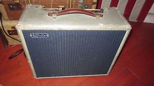 Vintage Circa 1959 Fender White Guitar Amplifier Rare Clean and Sounds Amazing!