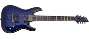 Schecter BLACKJACK SLS C-7 P 1031 electric guitar see thru blue burst