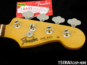 USA Fender Jaco Pastorius Fretless Jazz BASS NECK & TUNERS American Pau Ferro
