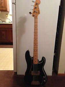 1977 Fender Standard Precision Electric Bass Guitar with hardshell case