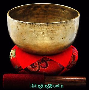Antique Tibetan Singing Bowl: Thado 7 1/4", circa 18th century, G#3 & D5.VIDEO