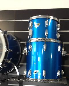 Vintage Ludwig Drum Kit 70s 3 ply 22 Bass Blue Silk 13 16 toms Amazing sound