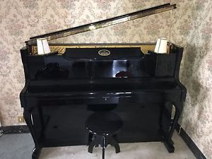 SUPERBE PIANO DROIT SCHIMMEL LAQUÉ NOIR