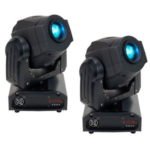 American DJ Inno Spot LED 50-Watt RGB Moving Head Gobo Lighting Effect Pair