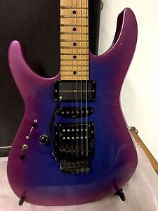Vintage Left Handed ESP electric Guitar Lefty Trans Purple Japan Custom Shop