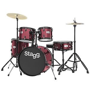 Stagg TIM120B WR Drum Set -