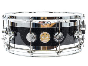 DW 14" x 6" Edge Black Mirra Snare Drum