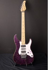 SCHECTER SD-2-24-AS Purple Free shipping Guiter From JAPAN Right-Handed #A2590
