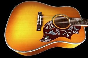 2016 GIBSON HUMMINGBIRD CUSTOM SHOP QUILT ~ HERITAGE CHERRY SUNBURST