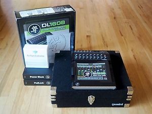 Mackie DL1608 16 Channel Digital Mixer Onyx Preamps, Flight Case & Apple Airport