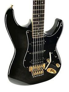 Fender Stratocaster, Black Sunburst, HSH, 1986, Floyd Rose, RARE