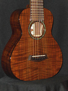 KANILEA CUSTOM RARE PREMIUM CURLY WALNUT 6 STRING GUITARLELE (GL6) UKULELE