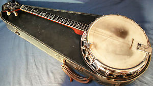 Rare Banjo, stamped " Monarch  J G Abbott & Co, Makers, London "