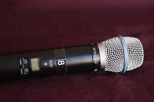 (4) Shure SLX24 System, Shure SLX4 Wireless Receiver, SLX2 Beta 87A Microphone