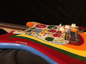 Beatles Rocky Fender Stratocaster Guitar Strat Squier George Harrison Sonic Blue