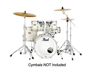 Pearl Decade Arce Kit De Batería con equipo en blanco Satinada Pearl (NUEVO)
