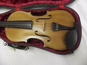 Leroy Abernathy??? estate violin outfit??? German Steiner with GEIB CASE. LOOK!!