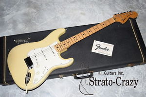 Fender Stratocaster '74 Blond / Maple neck Used  w/ Hard case FREE SHIPPING
