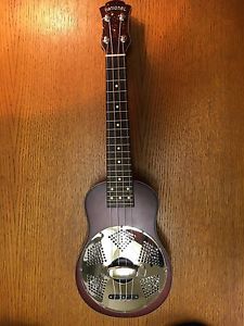 Used National NRP Concert Mahogany Resonator Ukulele & Hard Case