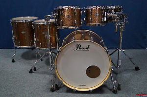 Pearl BCX Masters Custom Birch Shellset in "Golden Bronze Metallic"