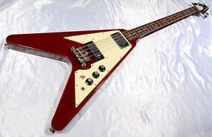 [USED] Greco FVB600 Flying V type 1975, Made in Japan, f0286  Electric Bass