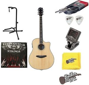 Breedlove Stage Dreadnought Solid Spruce Top A/E Guitar w/Strings, Tuner + More!
