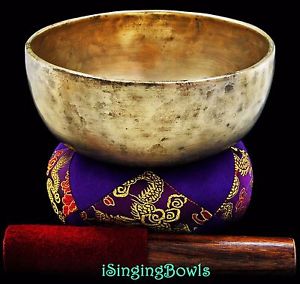 Antique Tibetan Singing Bowl: Special 7 1/8", circa 16th century, A3 & F5. VIDEO