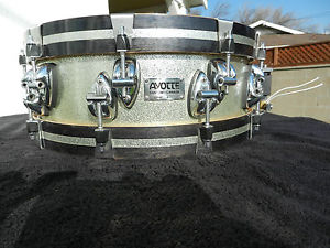 AYOTTE 36 PLY SNARE DRUM CUSTOM CANADA RAY ERA 14 X 5 SILVER SPARKLE RARE & MINT