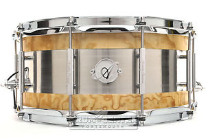 Acoutin Ply Tamo Ash/Brushed Stainless Steel Snare Drum 14x6.5