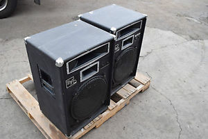 Qty~2 Electro-Voice Ev Bk-315 Keyboard Speaker System Cabinets 3~Way 200 watt