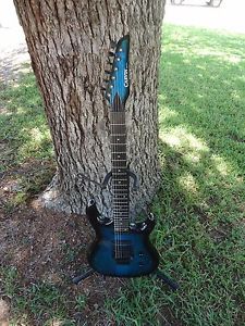 Carvin DC135, transparent blue. Floyd rose equipped, hard case. free shipping!