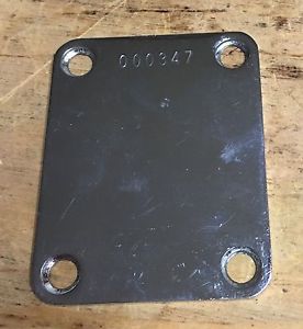 Orig Early 50s Fender Stratocaster telecaster neck plate #000347