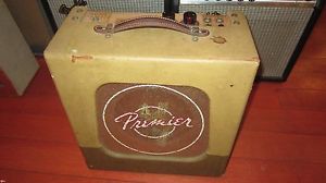 Vintage Original Circa 1962 Premier Model 50 Combo Amplifier Brown Sounds Great!