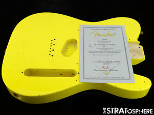 Fender USA Custom Shop Postmodern Relic Telecaster BODY Tele Graffiti Yellow