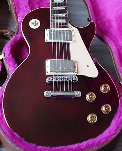 1992 Gibson Les Paul Standard Winered Good 90's Solid LP with Original Hardcase
